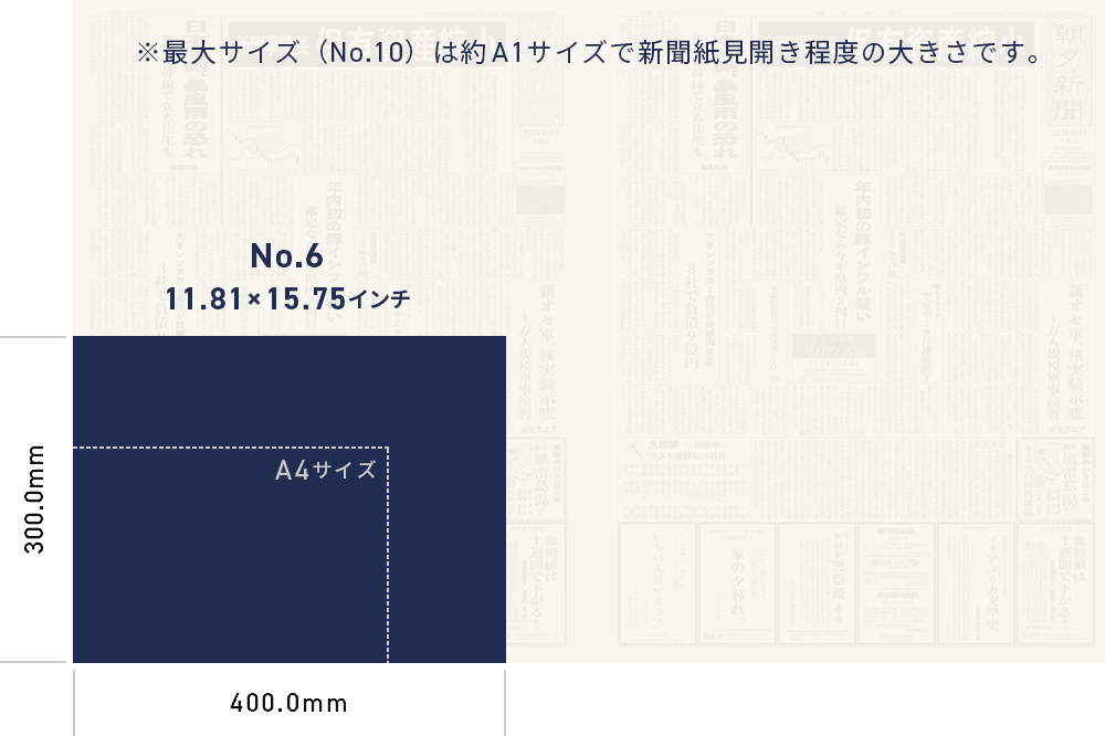 No.6 11.81×15.75インチ